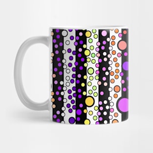 Colorful Psychedelic Hippie Trippy Retro Mod Groovy Geometric Circle Stripe Pattern Mug